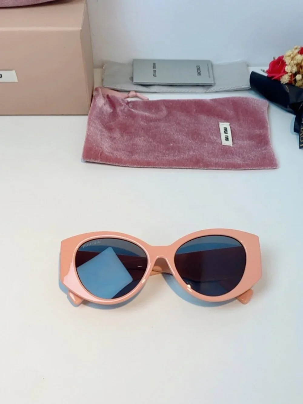 🥰Miu Miu🥰 Pink Cat-Eye Sunglasses